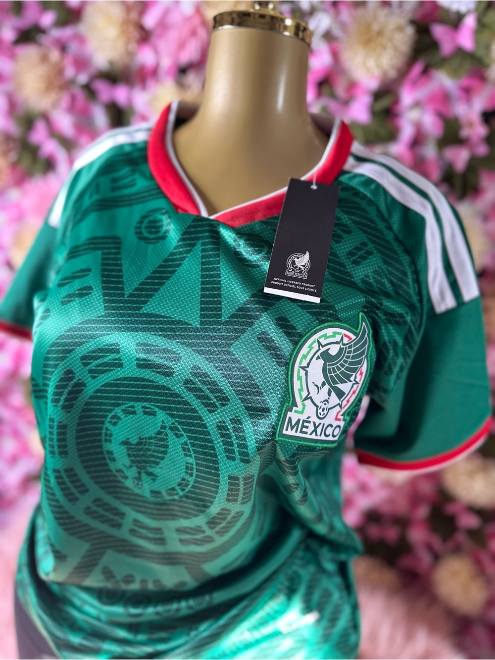 Mexico Green Graphic Soccer Jersey - Women's Top - Picture 3 of 12